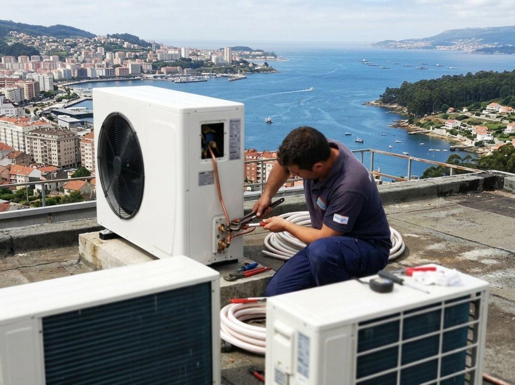 Foto 1 Aerotermia para agua caliente sanitaria en Vigo