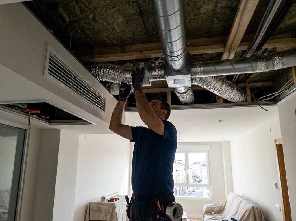 Foto 1 Instalación de sistemas de ventilación mecánica en Vigo