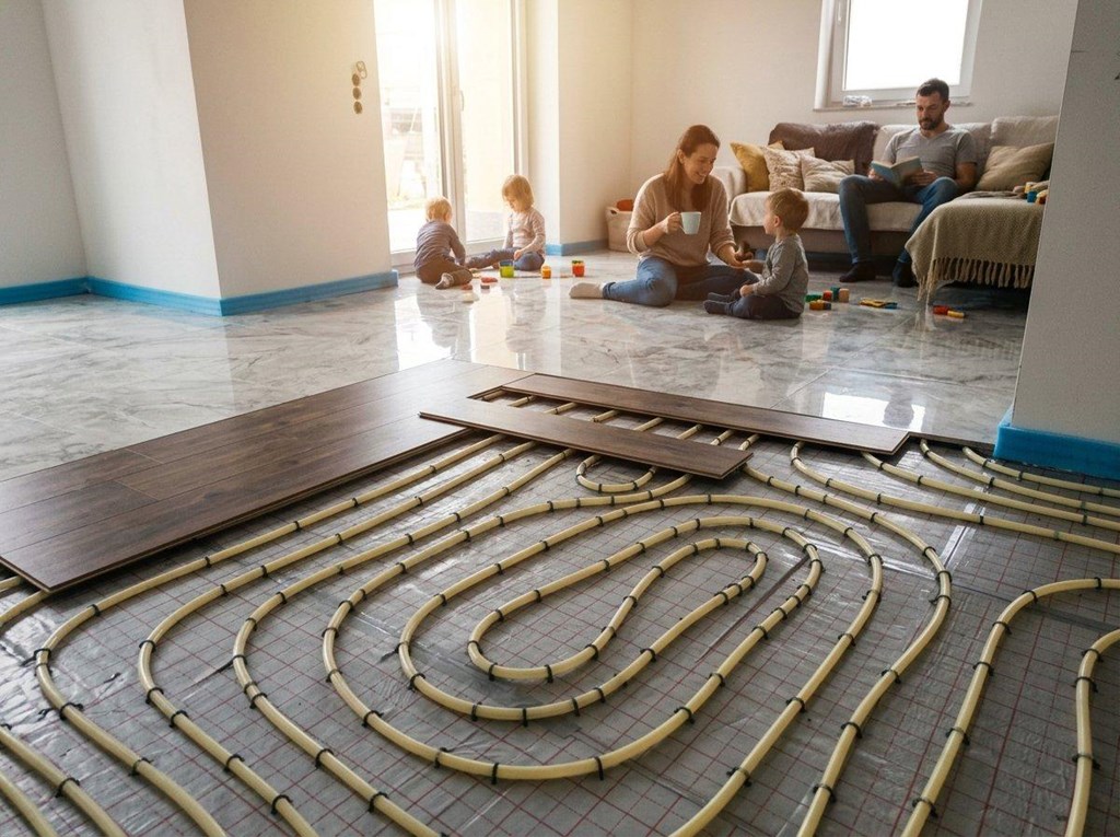 Foto 1 Instalación de suelo radiante para calefacción en Vigo